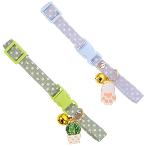 2 Unidades Collar Ajustable Para Con Colgante 1