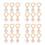 24 Pièces Perles En Chapelet De Prière Pendentif Croix 7