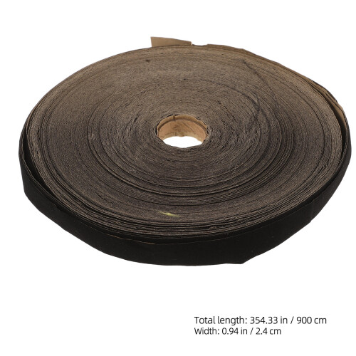 1 Pièce 2,4 Cm Tissu Auto-Adhésif Noir 1