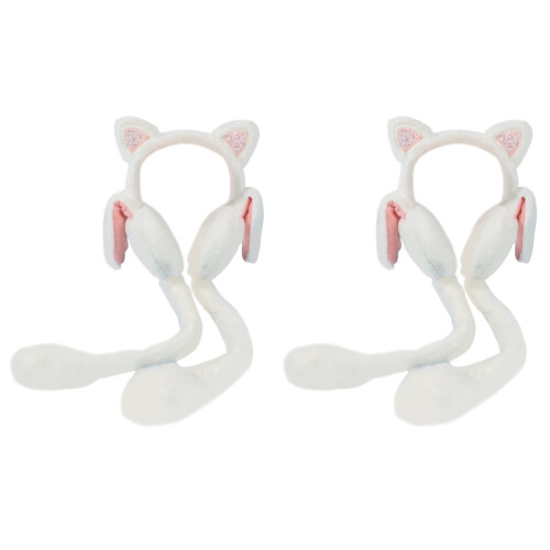 2 Pièces Bonnet Oreilles Fourrure Hiver Pour 1