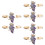 6 Pièces Clips Broches Pour Écharpe Et Vêtements 8