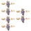 6 Pièces Clips Broches Pour Écharpe Et Vêtements 9