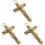 3Pièces Charm Clé Rétro Croix Cuivre Accessoire 2