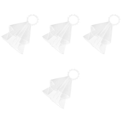 4 Pièces Voile De Élégant Séduisant Headwear Coiffe 2