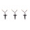 3 Pièces Pendentif Croix En Bois Sculpté Pour 8