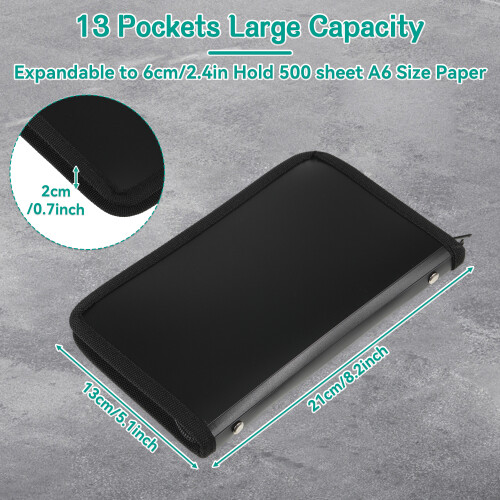(Clear inner page) File Folder Organiser For Convenient And Practical Receipt 1
