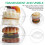 100 Pezzi Scatole Transparenti Per Cupcake Torta Hamburger 4