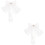 2Pz Sposa Bianco Decorativo Con Fermaglio Per 6