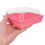 100 Pezzi Contenitore Per Torta 12X11X6,5 Cm Con Trasparente 4