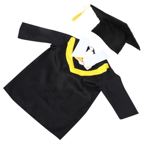 4 Set Vestito Laurea Accappatoio Cappello 110 Cm