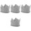 4 Pezzi Cappello A Per Compleanno 5