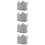 4 Pezzi Cappello A Per Compleanno 10