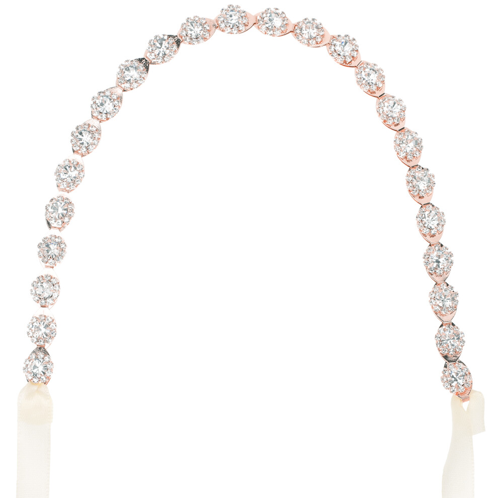 4 Pezzi Per Sposa Fascia Nuziale Con Nastro