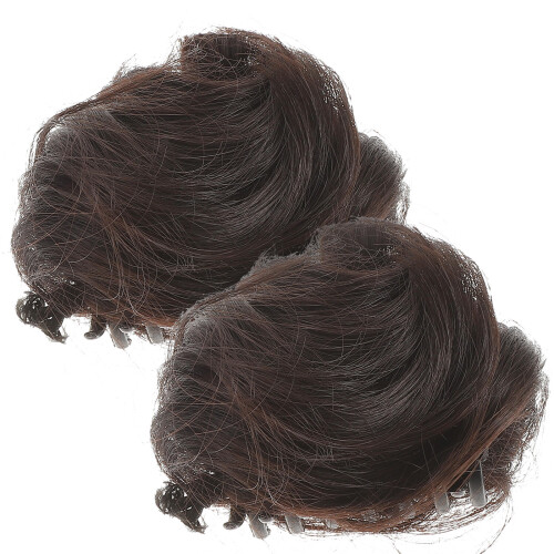 6 Pezzi Orecchie Estensione Chignon Con Clip 1