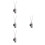 4Pz Urne Commemorative Cane Collane Cremazione Nero 3