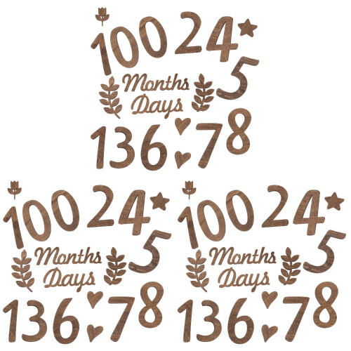 3Set Kit Baby Milestone in Per Compleanni E Foto 1