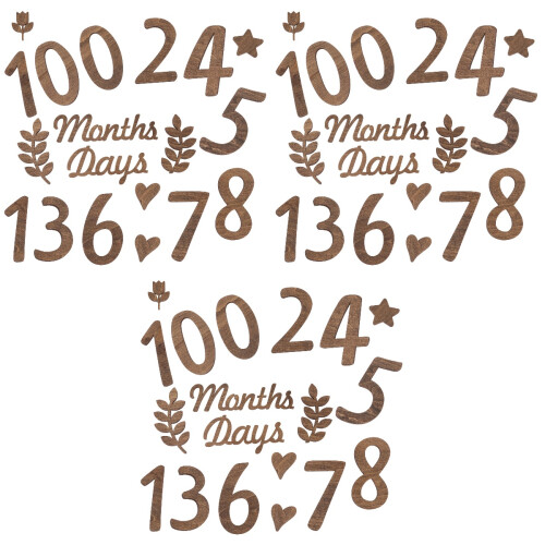 3Set Kit Baby Milestone in Per Compleanni E Foto 2
