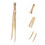 Pezzi Pinze Per In Bamboo E Ottone 11