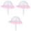 3Set Portabouquet Da Sposa Rosa Con Per E Decorazioni 3