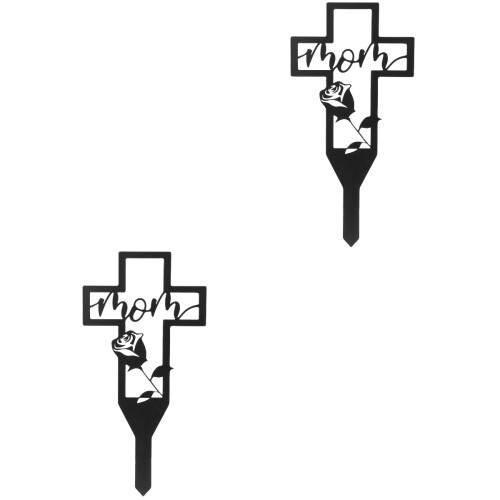 2 Pezzi Cimitero In Metallo Decorativa Per 2