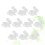10Pcs Rabbit Shaped Toy For Crafting And Modeling Projects 9