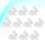 10Pcs Rabbit Shaped Toy For Crafting And Modeling Projects 6