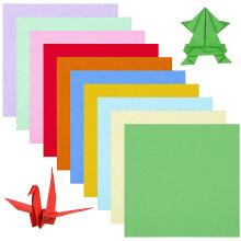 300 Arkuszy Kolorowego Papieru Kwadratowego w Pastelowych Kolorach