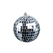 1 Szt. Lustrzana Disco 20 Cm Do Wieszania, Srebrna