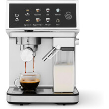 Swan SK22154 Digital Espresso Coffee Machine, 20 Bar Pressure, Auto Milk Frother