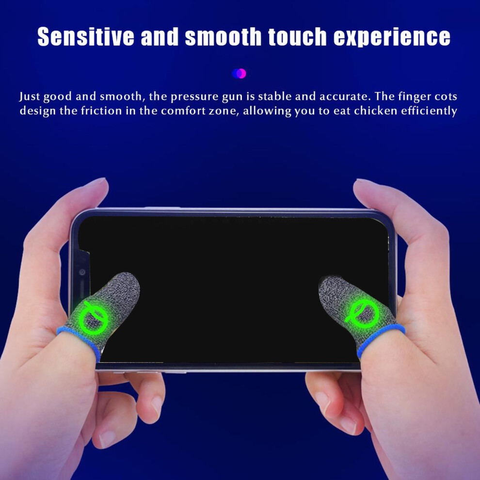 2Pcs Mobile Touch Screen Gaming Gloves Finger Sleeves For Phone Gaming 3131359867048