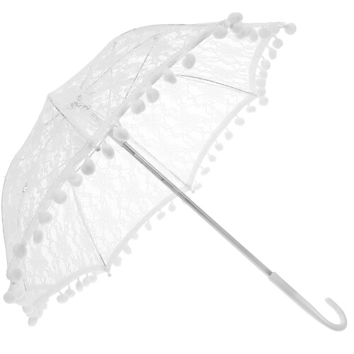 4 Unidades Guarda-Chuva Pompons Parasol Damas 1