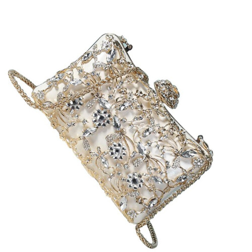 De Mão Com Floral Metal E Fivela Branca 2
