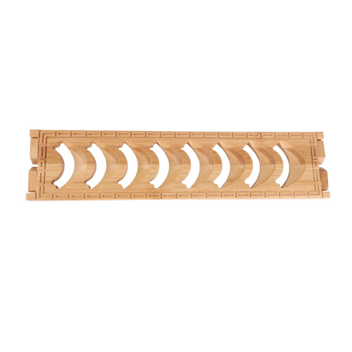 Tea Cup Draining Rack with Bamboo Shelf and 8 Grids for Tea Ceremony Decor 1
