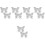 5 Pares De Clips De Com Para De Noiva 6