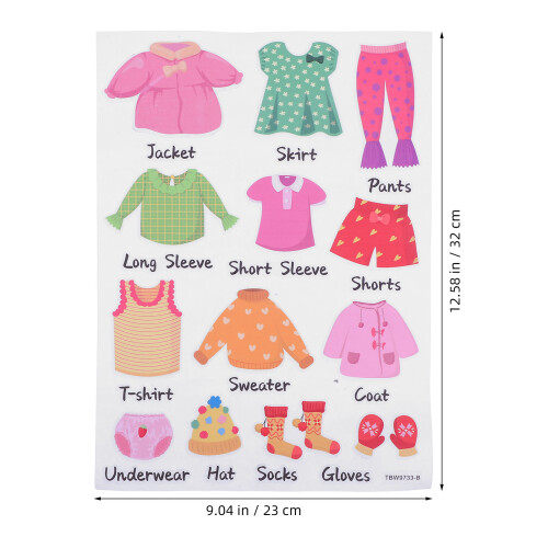 2 De Etiquetas Para Guardaroupa Infantil ( ) 1