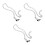 3Pcs Colar De Cachorro Forma De 5