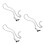 3Pcs Colar De Cachorro Forma De 4