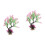 2 Pcs Decoração De Falsas Plástico Para 6