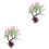 2 Pcs Decoração De Falsas Plástico Para 5