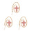 3Pcs Pingente De Para 7