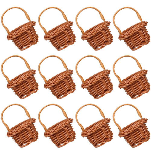 48 Unidades Mini Cesta Trançada Decorativa 1