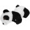Adorável Pulseira De Pelúcia Com Panda Estofado Para 5