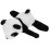Adorável Pulseira De Pelúcia Com Panda Estofado Para 9