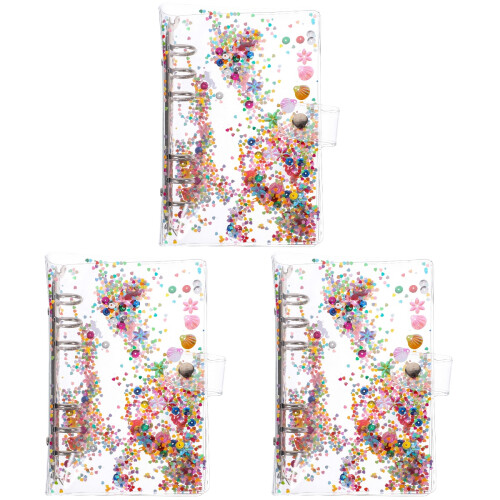 3Pcs Capa De Caderno Com Glitter Para Scrapbook E Caderno 1