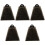 5Pcs Sino De Vaca Metal Para Coleira E Árvore 5