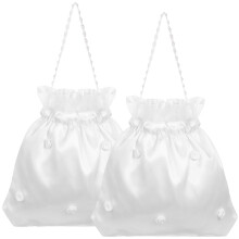 2 Satin Handtasche Hochzeits-Party Gastgeschenk Taschen