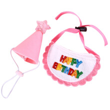 Chapéu Aniversário E Coleira Decorativa Para Cachorro