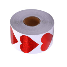 1 Rolo Com 500 Adesivos De Para Dia Namorados