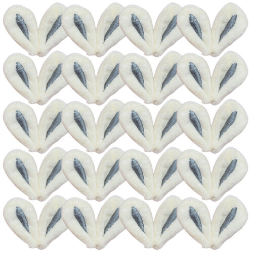 60 Unidades Pingentes De Orelhas De Coelho Para De Cabelo 2