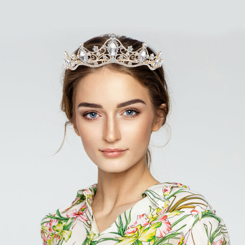 3 Unidades Tiara De Coroa Para Noiva Com Cristal 2